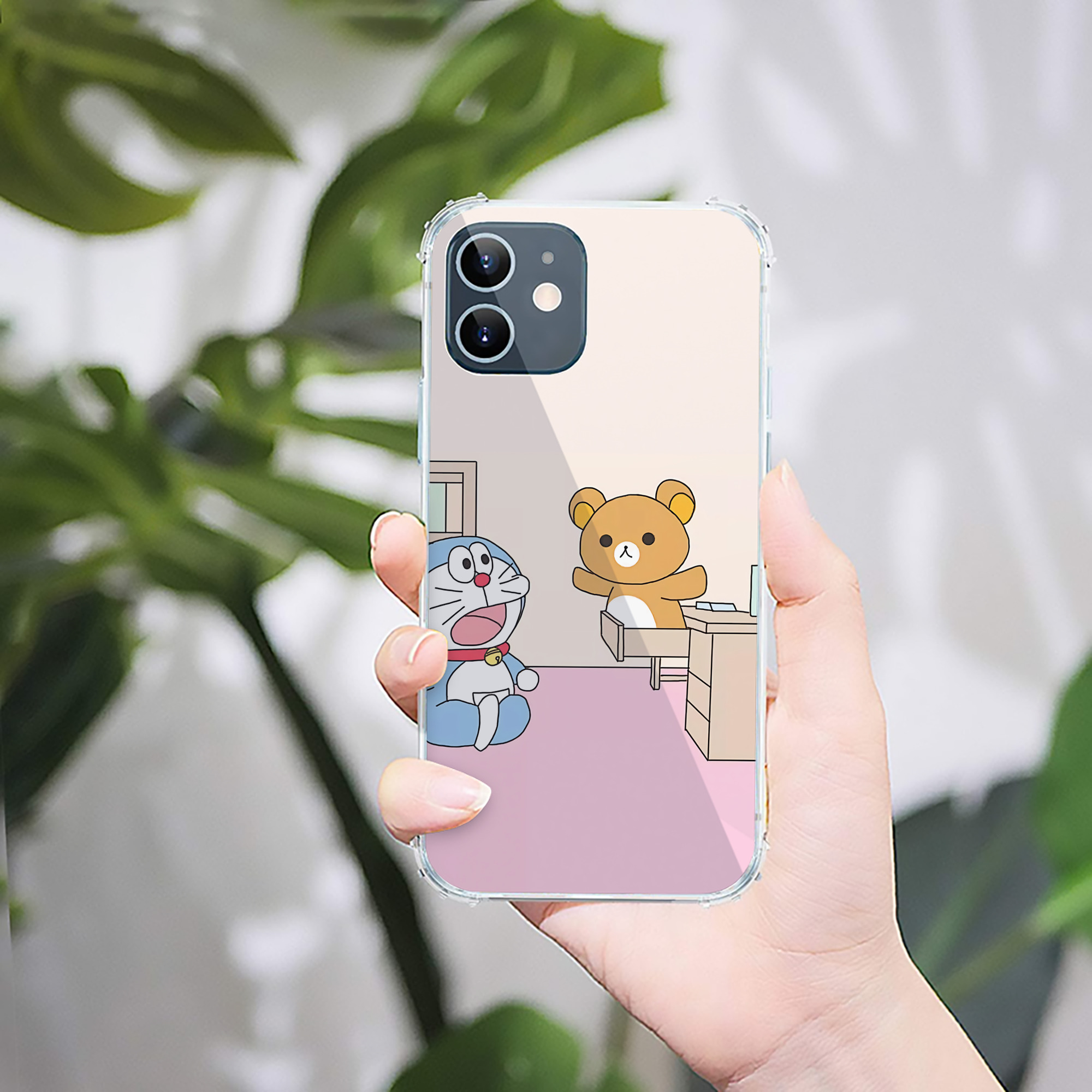 （画像用） ドラえもん Doraemon 【iPhone 12シリーズ対応】透明スマホケース（クリアソフトケース）